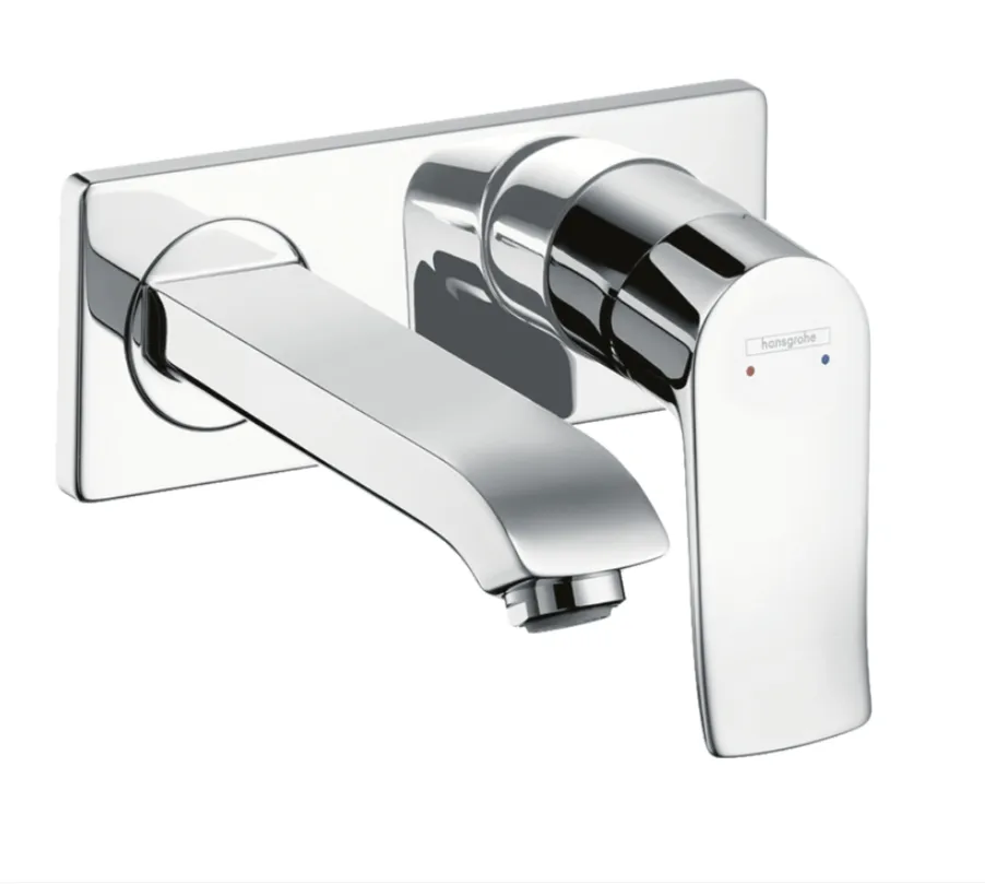 Настенный однорычажный смеситель для раковины HANSGROHE Metris 31251000 с донным клапаном, цвет Хром