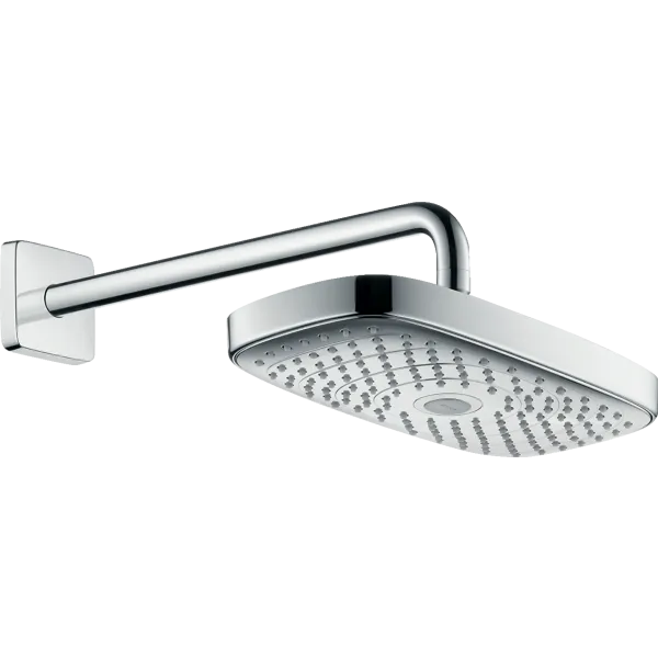 Верхний душ Hansgrohe Raindance Select E 300 2jet 27385000 с держателем душа хром (изделие снято с производства)