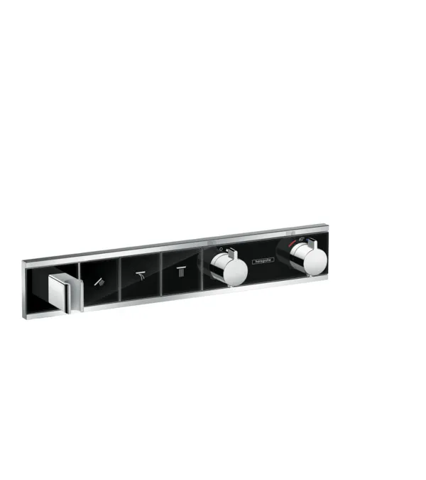 Смеситель для душа с термостатом Hansgrohe RainSelect 15356600 черный, хром