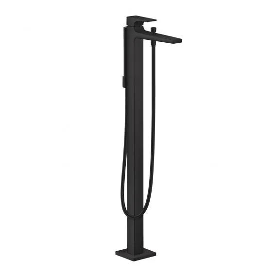 Смеситель для ванны напольный однорычажный Hansgrohe Metropol 32532670 чёрный матовый
