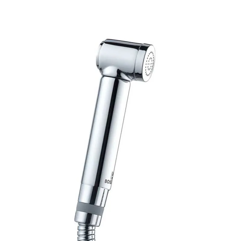 Гигиеническая лейка из латуни с кнопкой подачи воды Bossini Alexa Brass B00427 хром