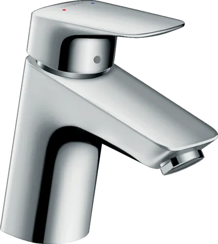 Смеситель для раковины Hansgrohe Logis 71078000 LowFlow с донным клапаном хром 