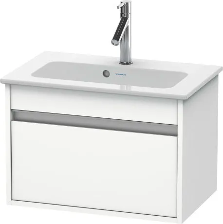 Тумба подвесная под раковину Duravit Ketho KT642201818 с выдвижным ящиком, белая матовая