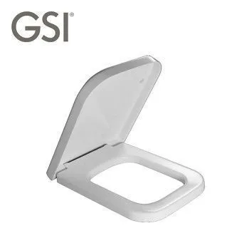 Сиденье с крышкой для унитаза GSI SPARES MS69CN11 c Soft Close, цвет Белый глянцевый