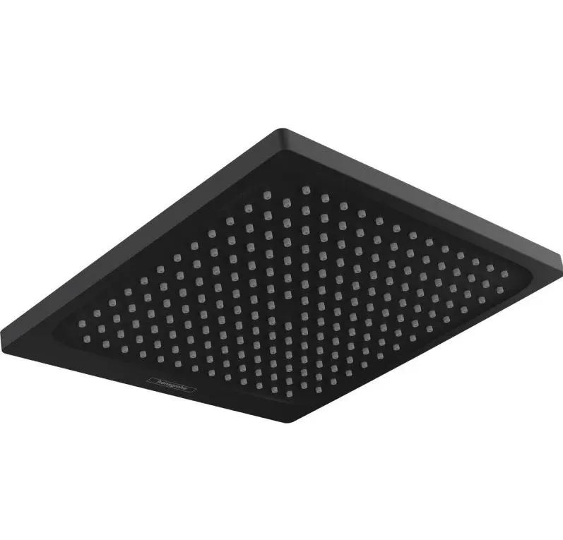 Квадратный верхний душ без держателя Hansgrohe Crometta E 240 1jet 26726670 цвет Чёрный матовый