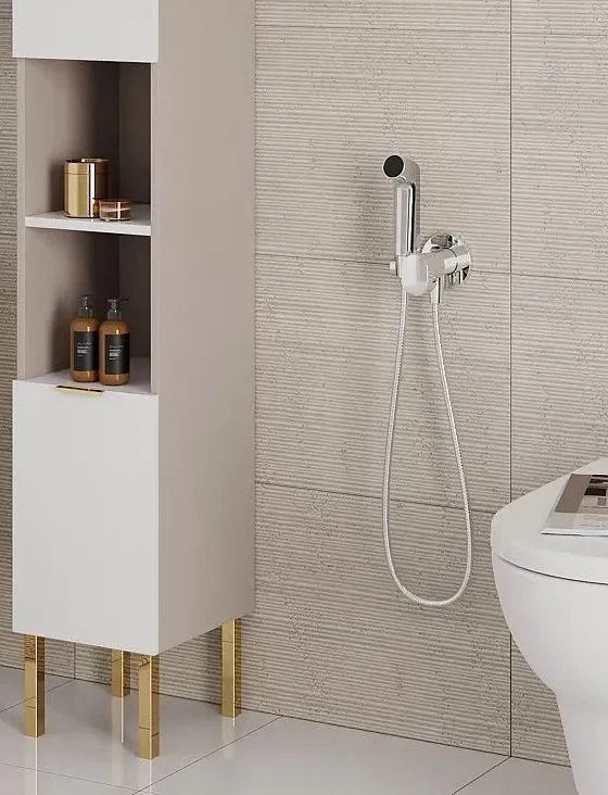 Гигиенический комплект HANSGROHE Bidette S 1 jet 29232000 со шлангом и держателем, цвет хром