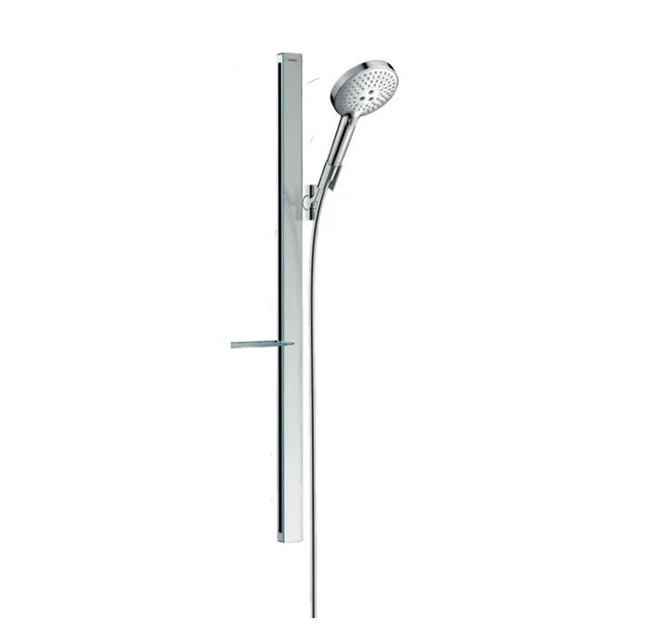 Душевой набор HANSGROHE Raindance Select S 27649000 120 3jet, со штангой 900 мм и мыльницей, c EcoSmart, цвет Хром