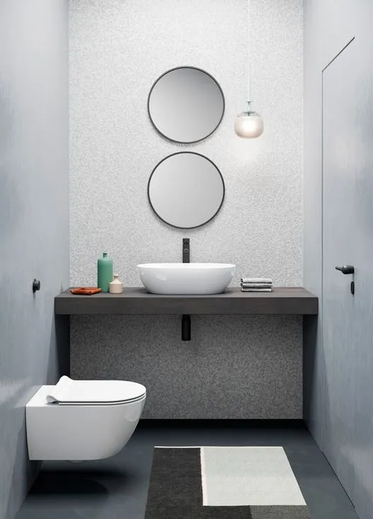 Унитаз подвесной безободковый GSI PURA 8815FR211 550 мм х 360 мм, с Swirlflush, с креплением, белый глянцевый