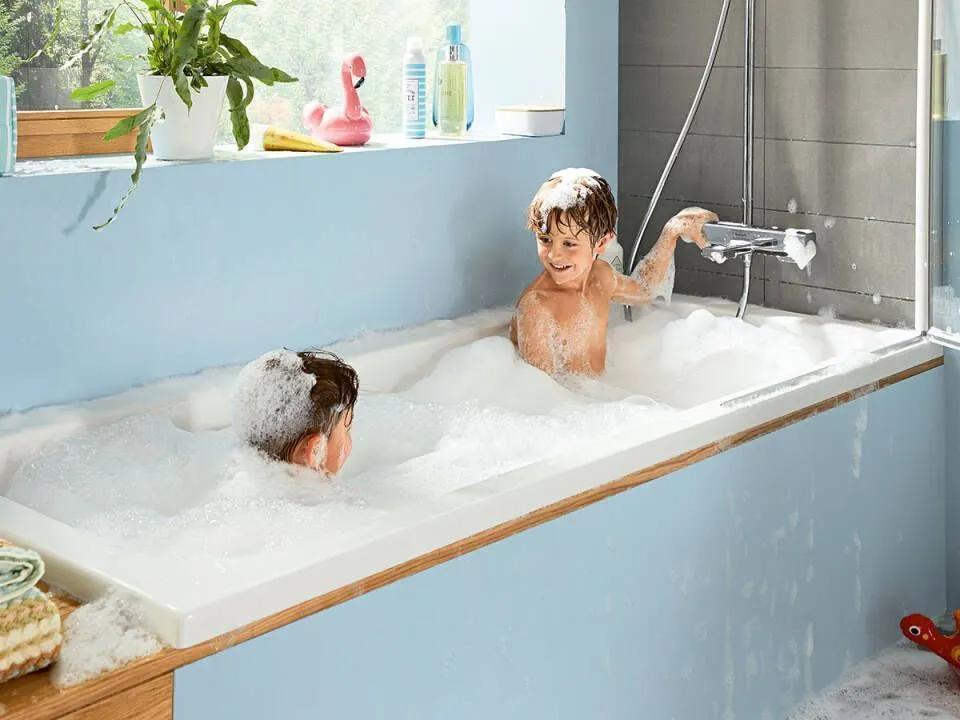Душевая система с термостатом для душа HANSGROHE Croma E Showerpipe 27660000 280 1jet, c EcoSmart 9 л/мин, цвет Хром