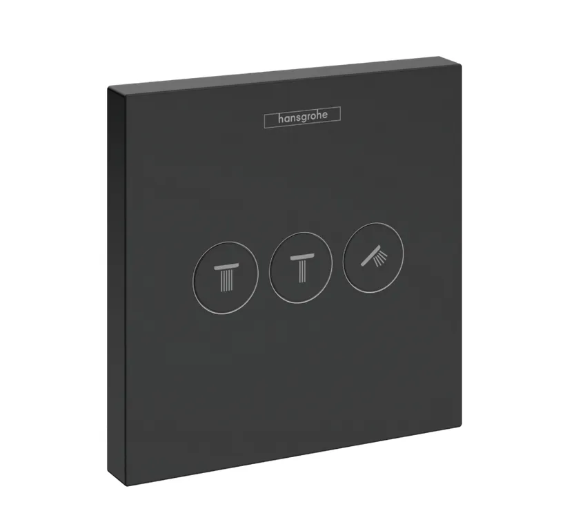 Смеситель для душа Hansgrohe Shower Select 15764670 для 3 потребителей, Цвет чёрный матовый
