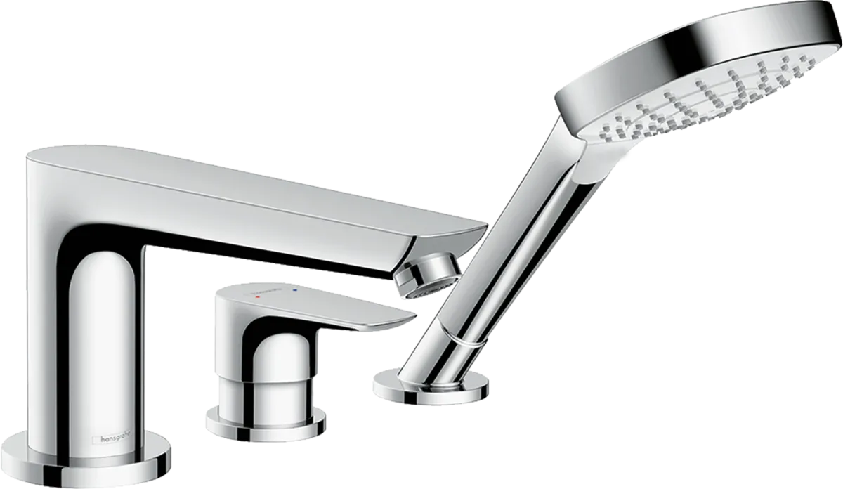 Смеситель на борт ванны на 3 отверстия Hansgrohe Talis E 71730000 Хром
