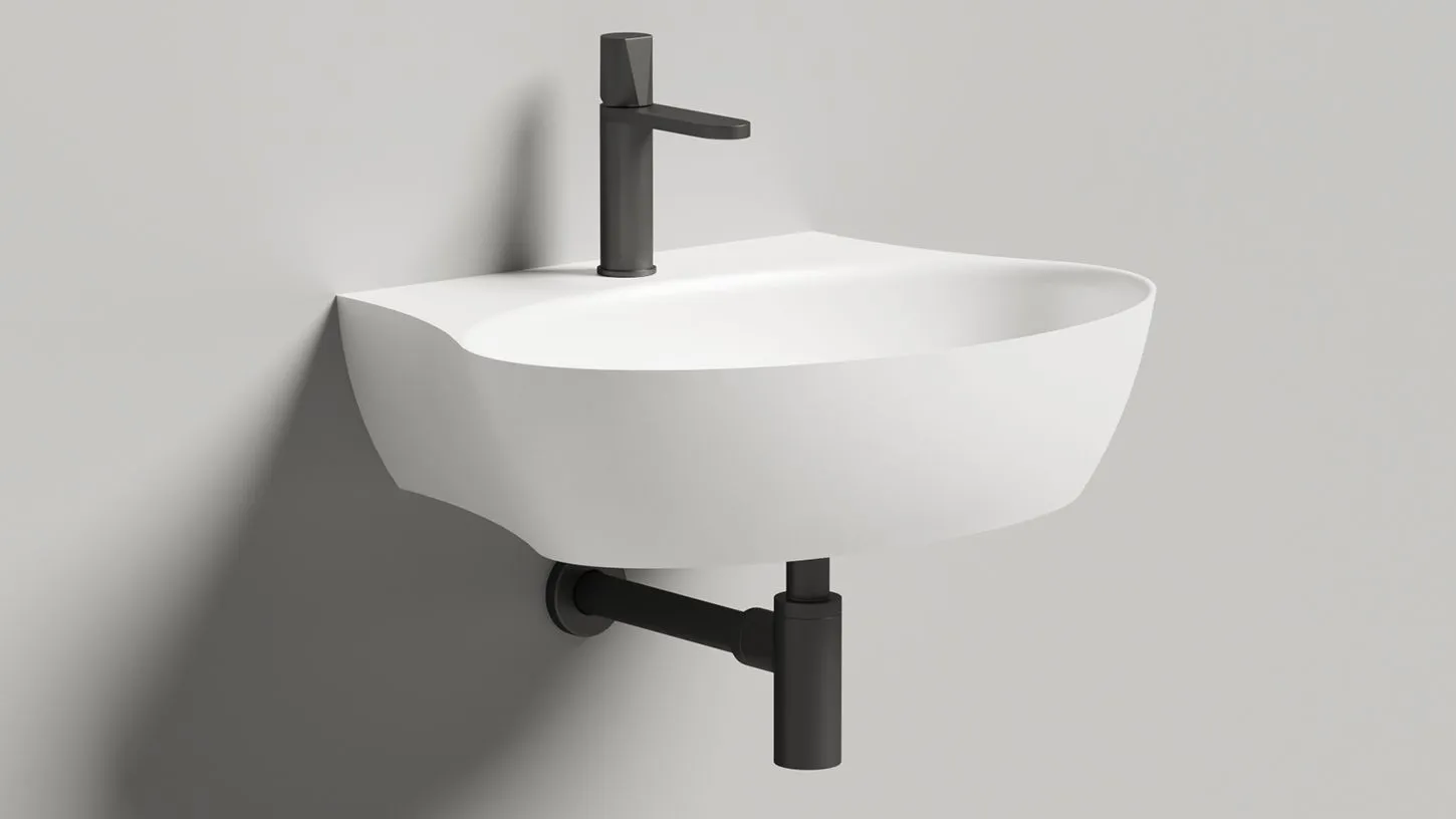 Раковина подвесная/накладная овальная SALINI ALDA WALL 01 140311G 450х580х150мм, S-Sense, с отверстием под смеситель, цвет Белый глянцевый