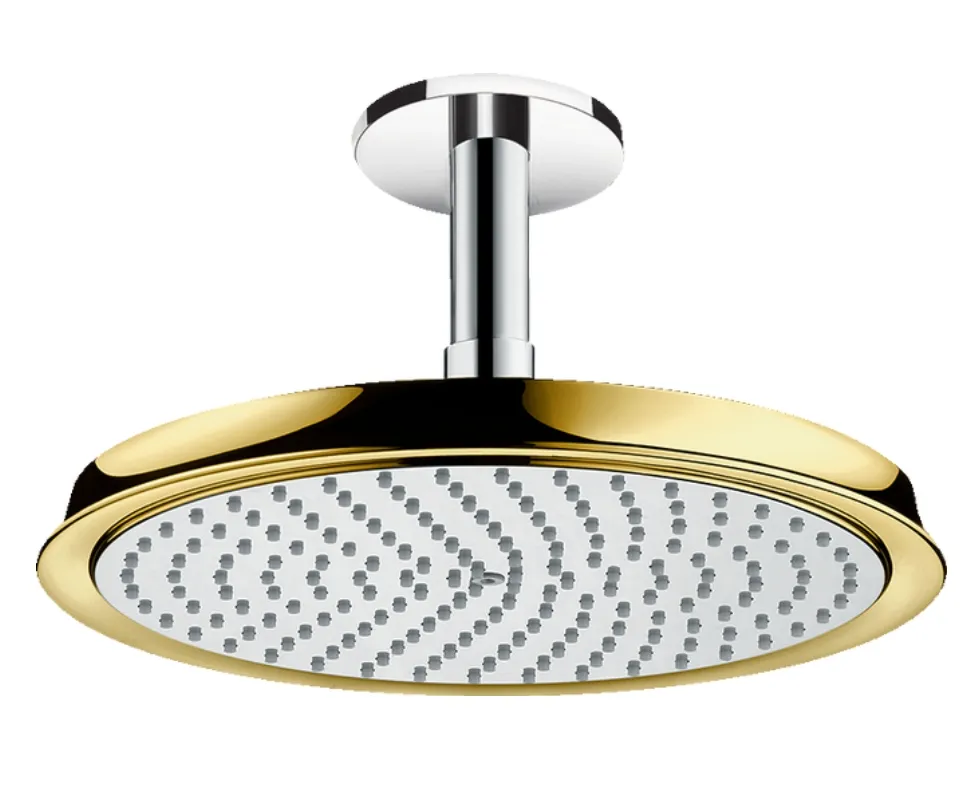 Верхний душ потолочный HANSGROHE Raindance Classic 27405090 270 мм, цвет Хром/Золото