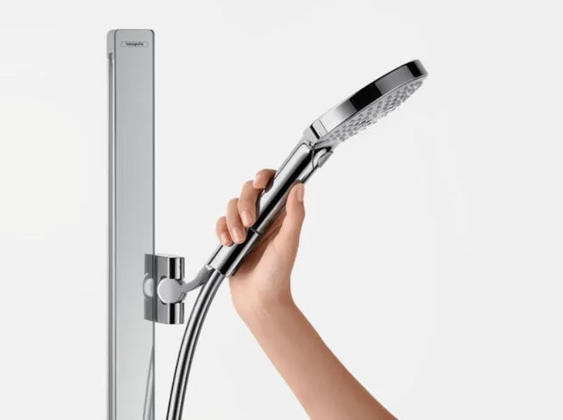 Душевой набор HANSGROHE Raindance Select S 27649000 120 3jet, со штангой 900 мм и мыльницей, c EcoSmart, цвет Хром