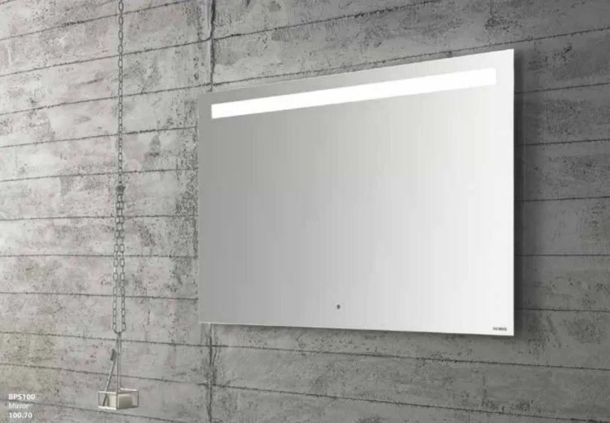 Зеркало с подсветкой GLOBO MIRROR FRAMES BPS100 1000 мм х 700 мм, с сенсорным выключателем, серое