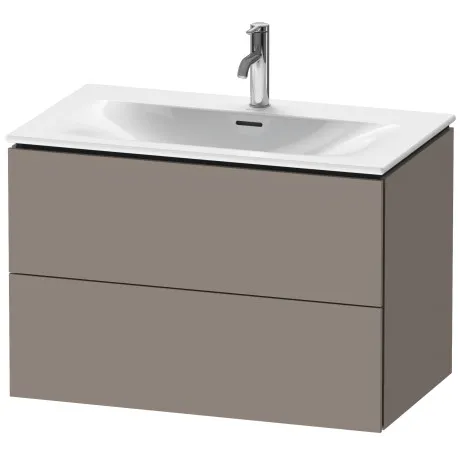 Тумба подвесная под раковину Duravit L-Cube LC630704343 базальт матовый