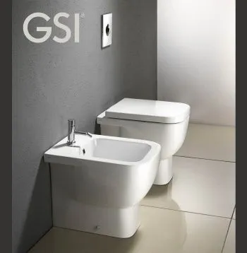 Сиденье с крышкой для унитаза GSI SPARES MS69CN11 c Soft Close, цвет Белый глянцевый