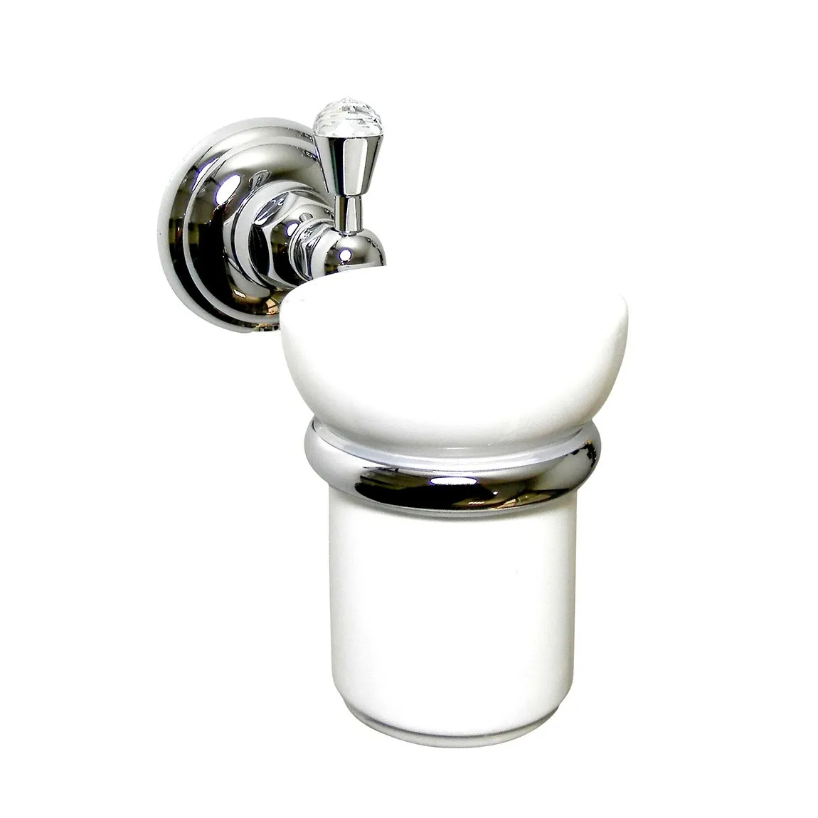 Стакан с держателем NICOLAZZI ACCESSORI 1488CR Хром/Белый