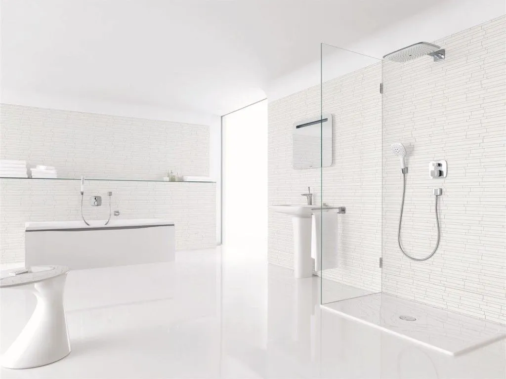 Термостат для ванны встраиваемый Hansgrohe PuraVida 15775000 с запорным вентилем хром