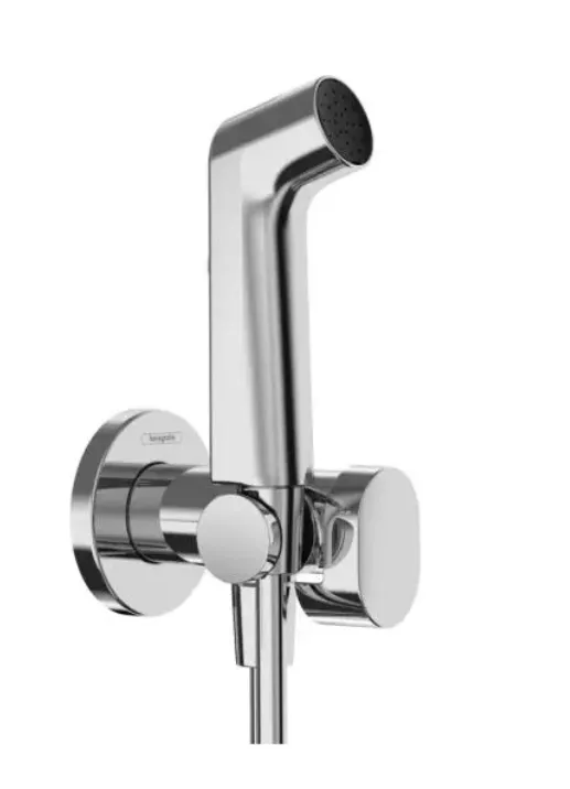 Гигиенический комплект HANSGROHE Bidette S 1 jet 29232000 со шлангом и держателем, цвет хром