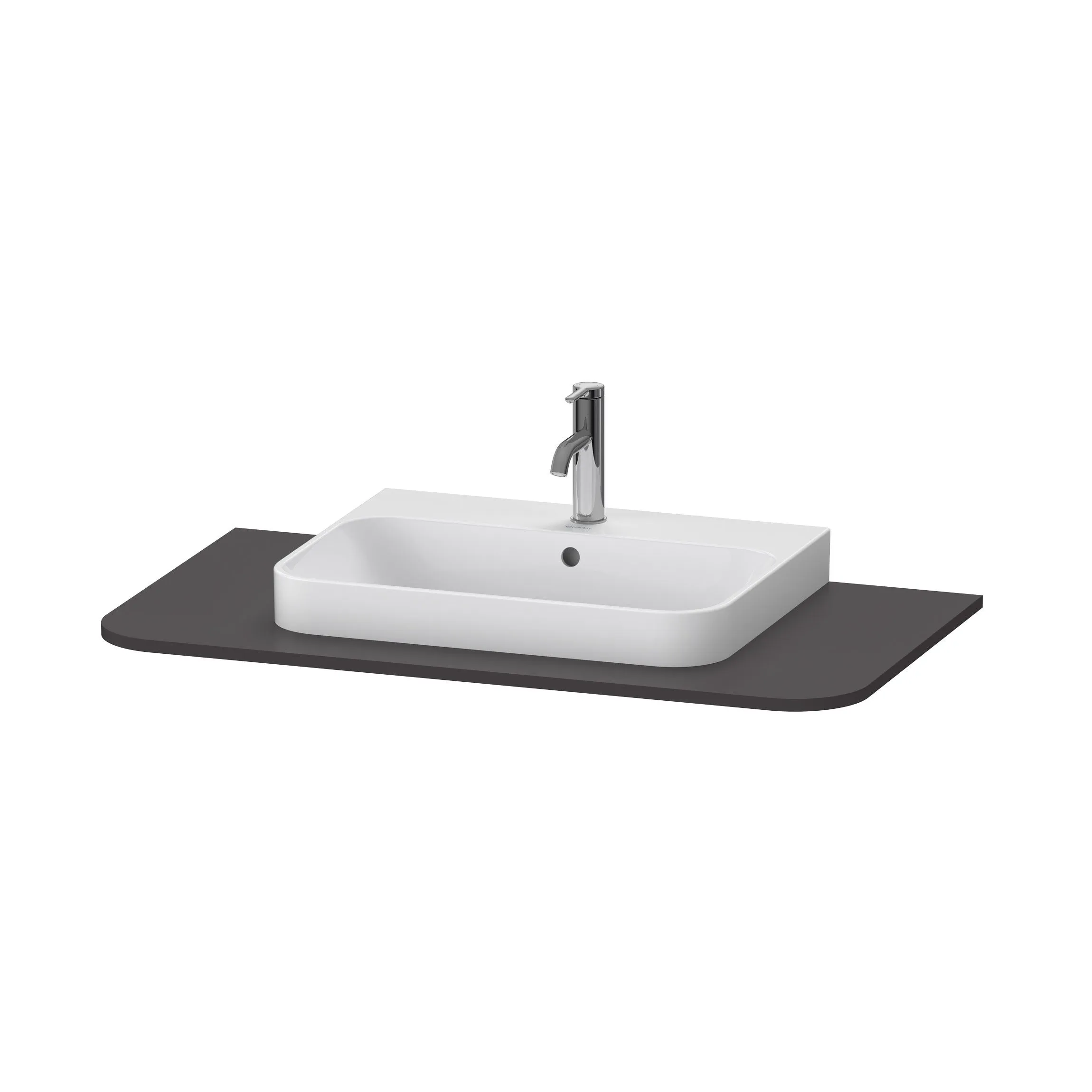 Консоль для раковины Duravit Happy D.2 Plus HP031E08080 графит супер-матовый