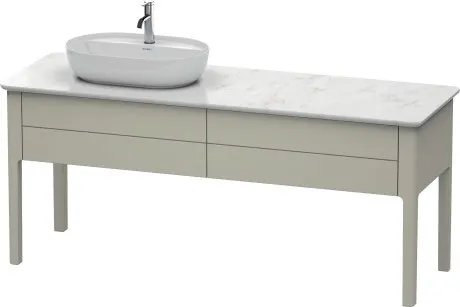 Тумба напольная под столешницу Duravit Luv LU9563L6060 серо-коричневый