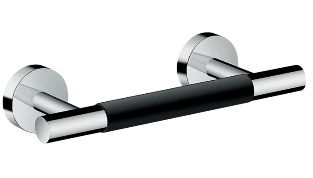 Подставка для ног HANSGROHE Unica Comfort 26329000 284 мм, Цвет хром/чёрный: