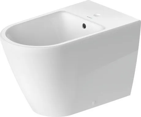 Напольное биде Duravit D-Neo 2294100000 370 мм х 650 мм, c отверстием под смеситель, с переливом, с креплением, белое