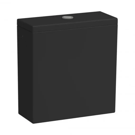 Бачок для унитаза  Kartell by Laufen  8.2933.3.020.873.1 подвод воды нижний слева, черный глянцевый, без внутреннего пластикового  бачка