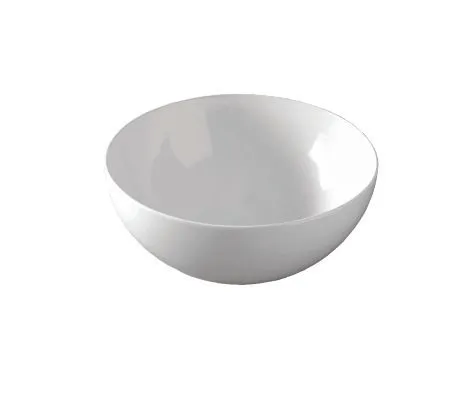 Раковина круглая накладная ARTCERAM LA CIOTOLA LCL001 01 00 460 мм х 460 мм, без отверстия под смеситель, без перелива, белый глянцевый