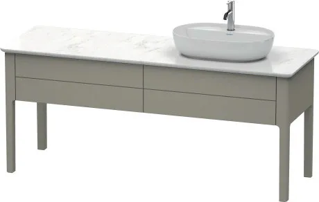 Тумба напольная под столешницу Duravit Luv LU9563R9292 каменно-серый