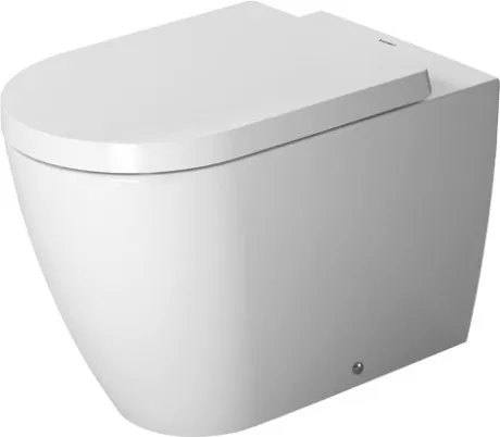 Унитаз напольный приставной Duravit ME by Starck 21690926001 с вертикальным смывом, с покрытием WonderGliss и HygieneGlaze, с креплением, белый матовый