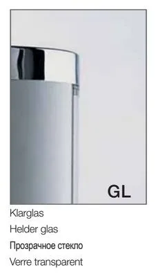 Дверь левая раздвижная для прямоугольной кабины Provex S-Lite 1079 SN 05 GL L (W1300) 1300 мм х 1950 мм, блестящий алюминий/стекло прозрачное