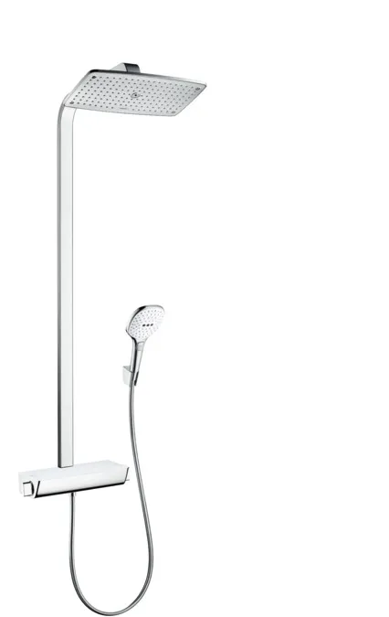 Душевой комплект Hansgrohe Raindance Select Showerpipe 27112400 с термостатом белый/хром