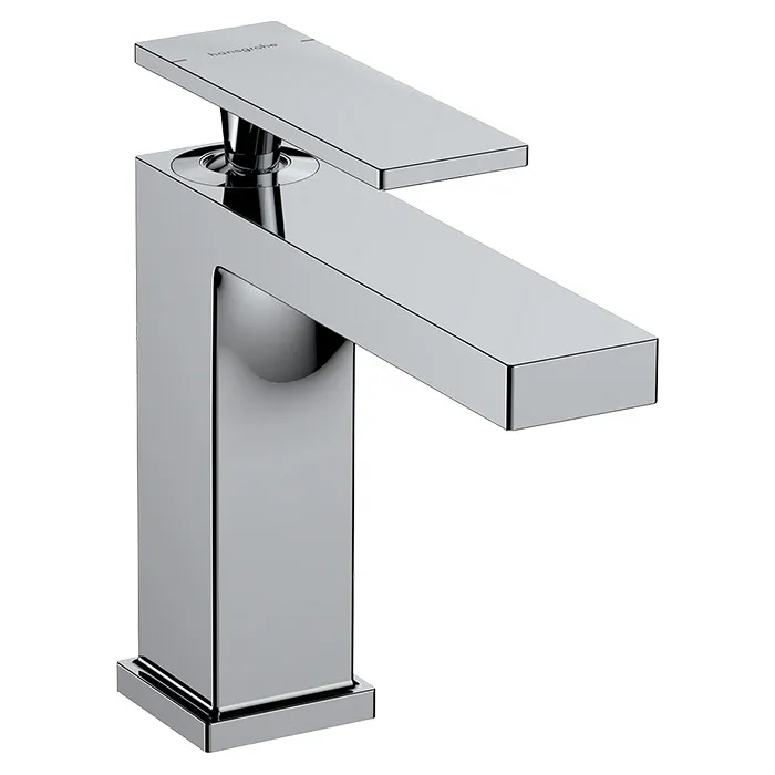 Однорычажный смеситель для раковины HANSGROHE Tecturis E 73010000 110 мм, со сливным гарнитуром, цвет Хром