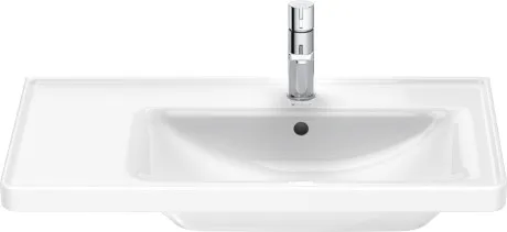 Раковина встраиваемая ассиметричная Duravit D-Neo 2370800000 800 мм х 480 мм, с переливом, с отверстием под смеситель, белая