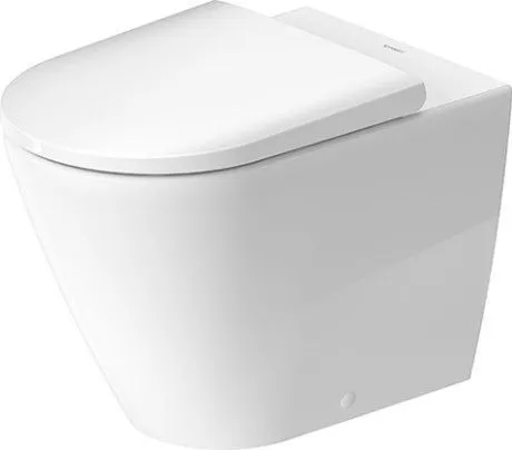 Унитаз напольный пристенный Duravit D-Neo Rimless 2003090000 370 мм х 580 мм, с вертикальным смывом, без смывного края, с креплением, белый