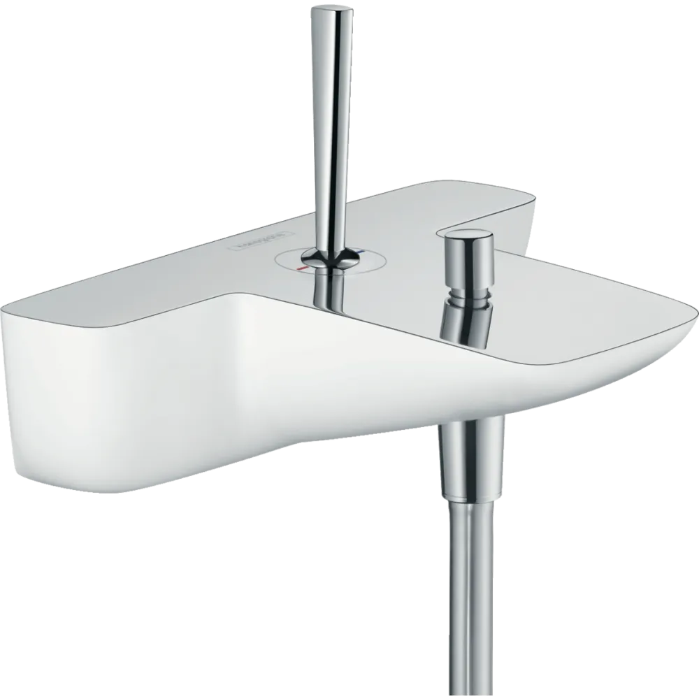 Смеситель для ванны Hansgrohe PuraVida 15472400 белый/хром