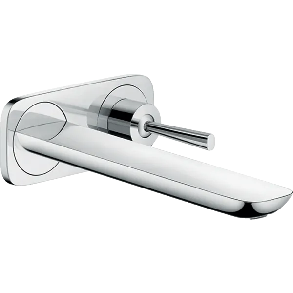Смеситель для раковины настенный Hansgrohe PuraVida 15085000 с длинным изливом хром