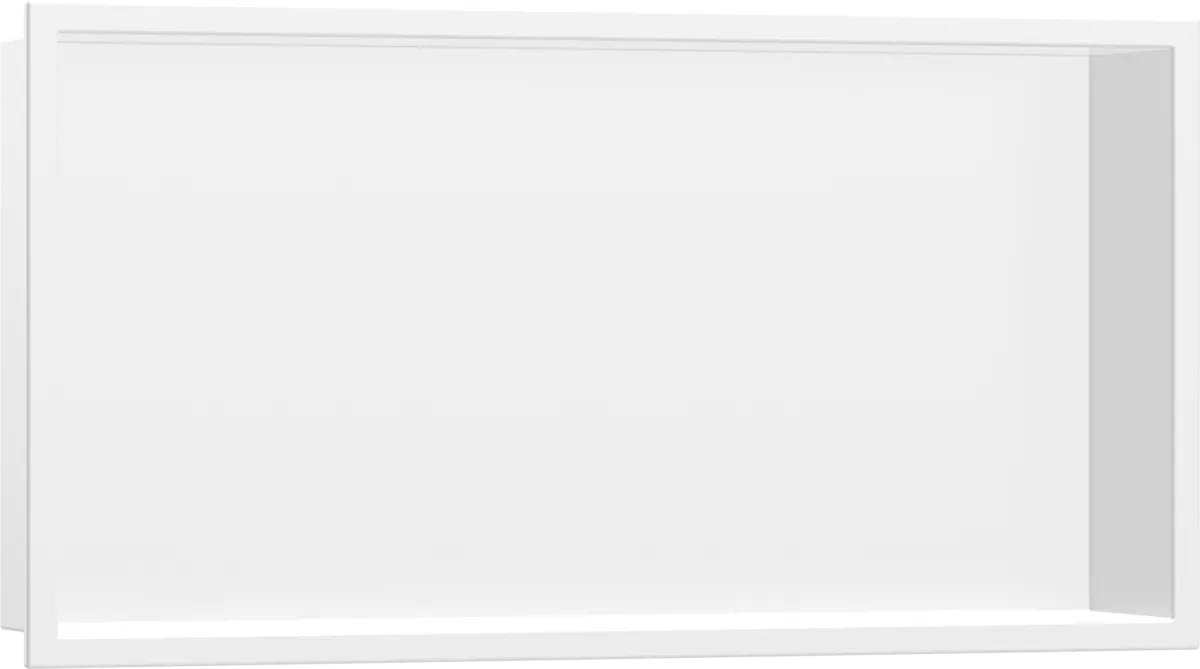 Настенный короб HANSGROHE XtraStoris Original 56064700 с интегрированной рамой 300 мм х 600 мм х 100 мм, матовый белый