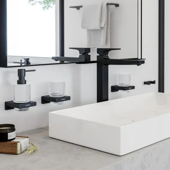 Дозатор для жидкого мыла HANSGROHE AddStoris 41745670 Чёрный матовый