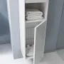 Высокий шкаф-пенал  Laufen  Base  4.0270.2.110.260.1    165 см, с открытой полкой, 2 двери без ручек, петли справа, белый матовый