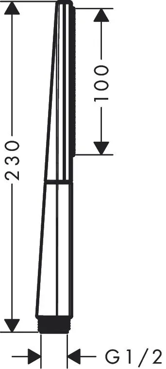 Ручной душ - палочка HANSGROHE 1 JET RAINFINITY 26866140 100, шлифованная бронза