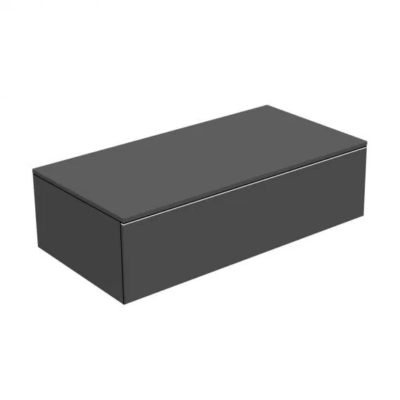 Тумба боковая подвесная KEUCO EDITION 400 31751 390000 с одним выдвижным фронтальным ящиком, корпус/фасад структурный лак, антарцит