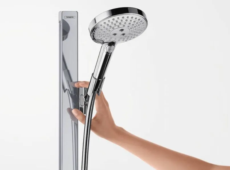 Душевой набор HANSGROHE Raindance Select S 27649000 120 3jet, со штангой 900 мм и мыльницей, c EcoSmart, цвет Хром