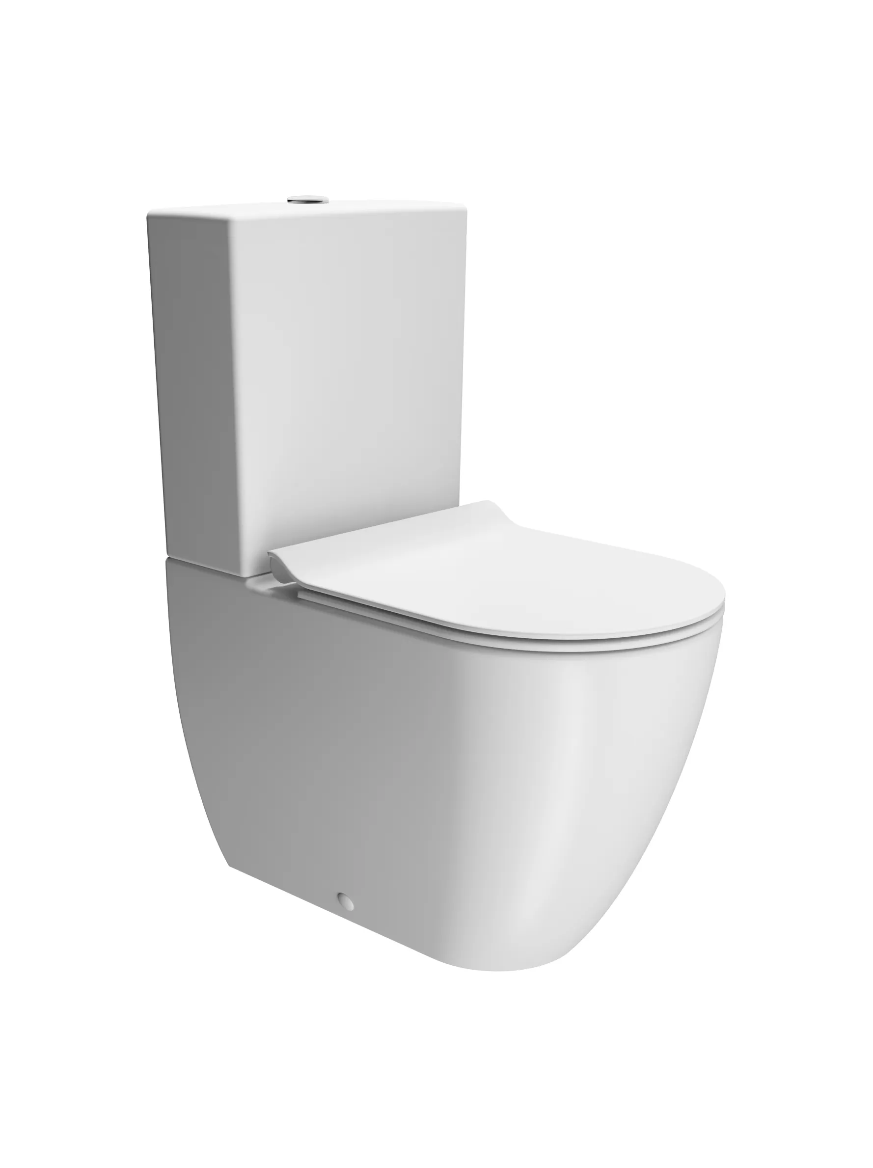 Унитаз напольный GSI PURA 880609 630х360 мм, Swirlflush, со сливом в стену, для крепежа FVB, цвет Белый матовый