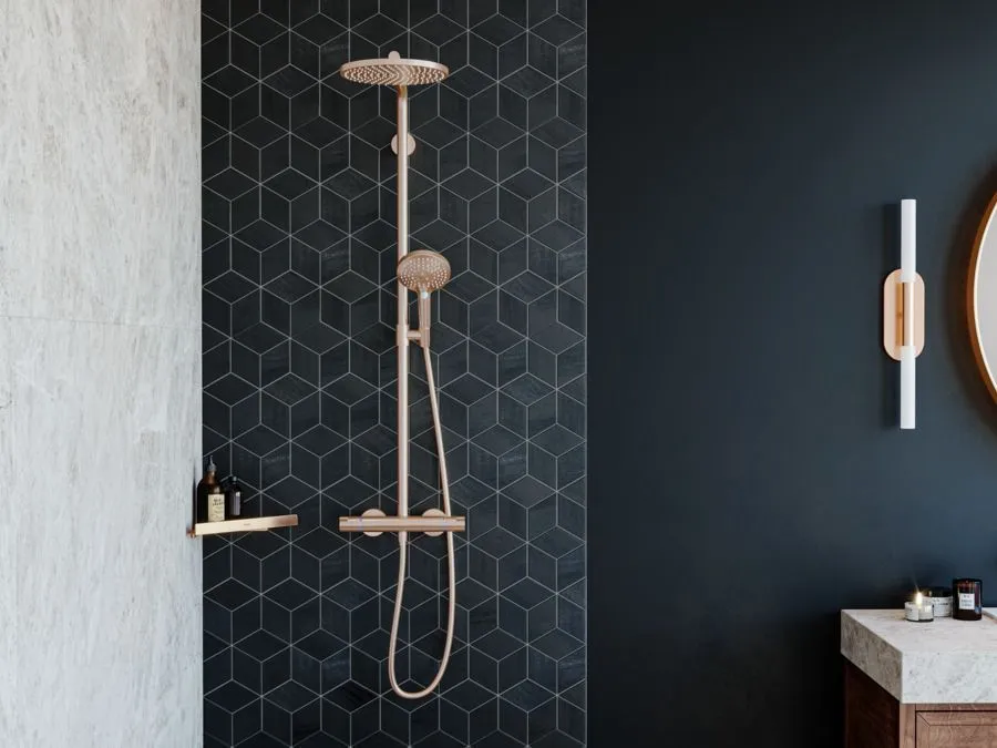 Угловая корзинка HANSGROHE AddStoris 41741140 Шлифованная бронза