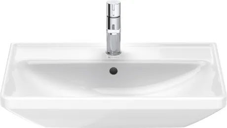 Раковина подвесная Duravit D-Neo 2366650000 650 мм х 440 мм, с переливом, с отверстием под смеситель, белая
