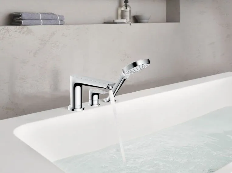 Смеситель на борт ванны на 3 отверстия Hansgrohe Talis E 71730000 Хром