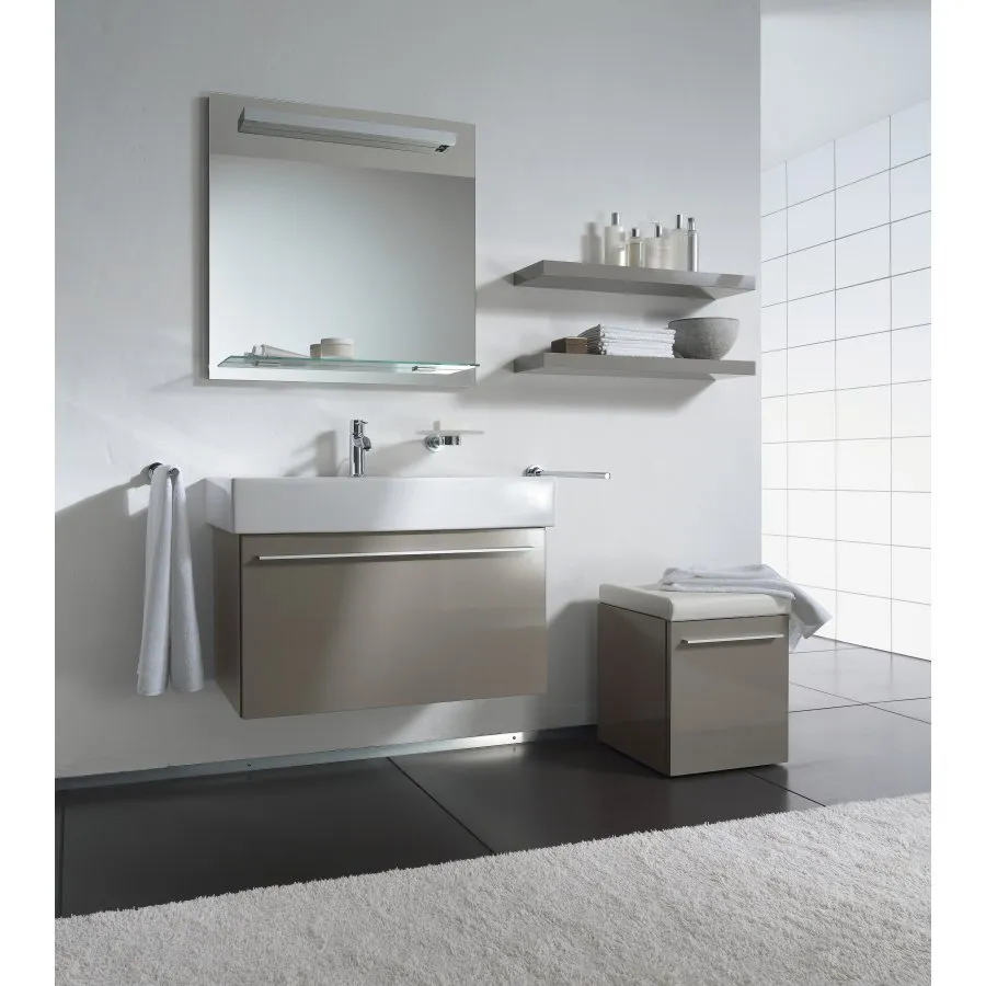 РАСПРОДАЖА Зеркало с подсветкой DURAVIT X-Large XL721302828 800 мм х 1000 мм, со стеклянной полочкой, венге